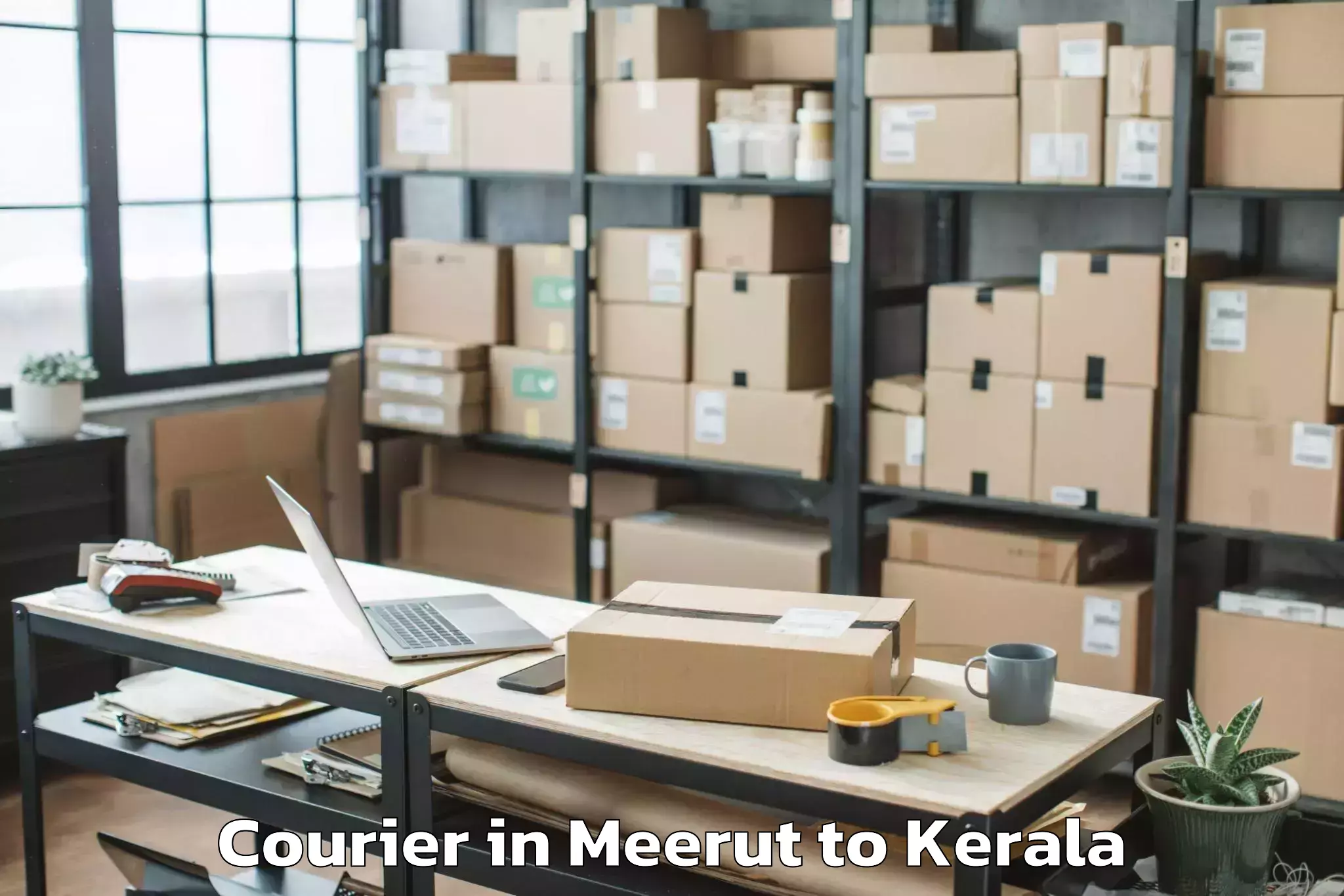 Affordable Meerut to Y Mall Thriprayar Courier